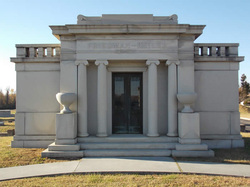 This Friedman-Keiler mausoleum reflects the family's economic prominence.